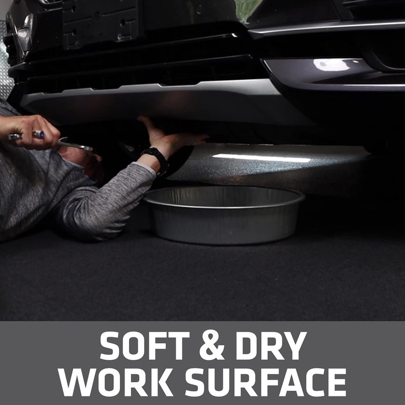 Drymate Oil Spill Mat (29" x 36"), Premium Absorbent Oil Pad, Reusable, Washable, Durable, Waterproof Backing Contains Liquids, Protects Garage Floor Surface (USA Made) - Image 4